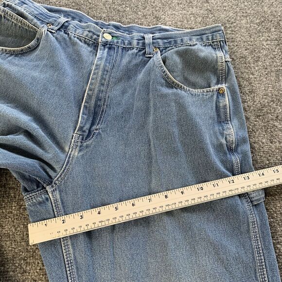 Vintage Liberty Carpenter Utility Jeans Blue Denim Size 36x30 (Actual 34x28.5) - Picture 10 of 16